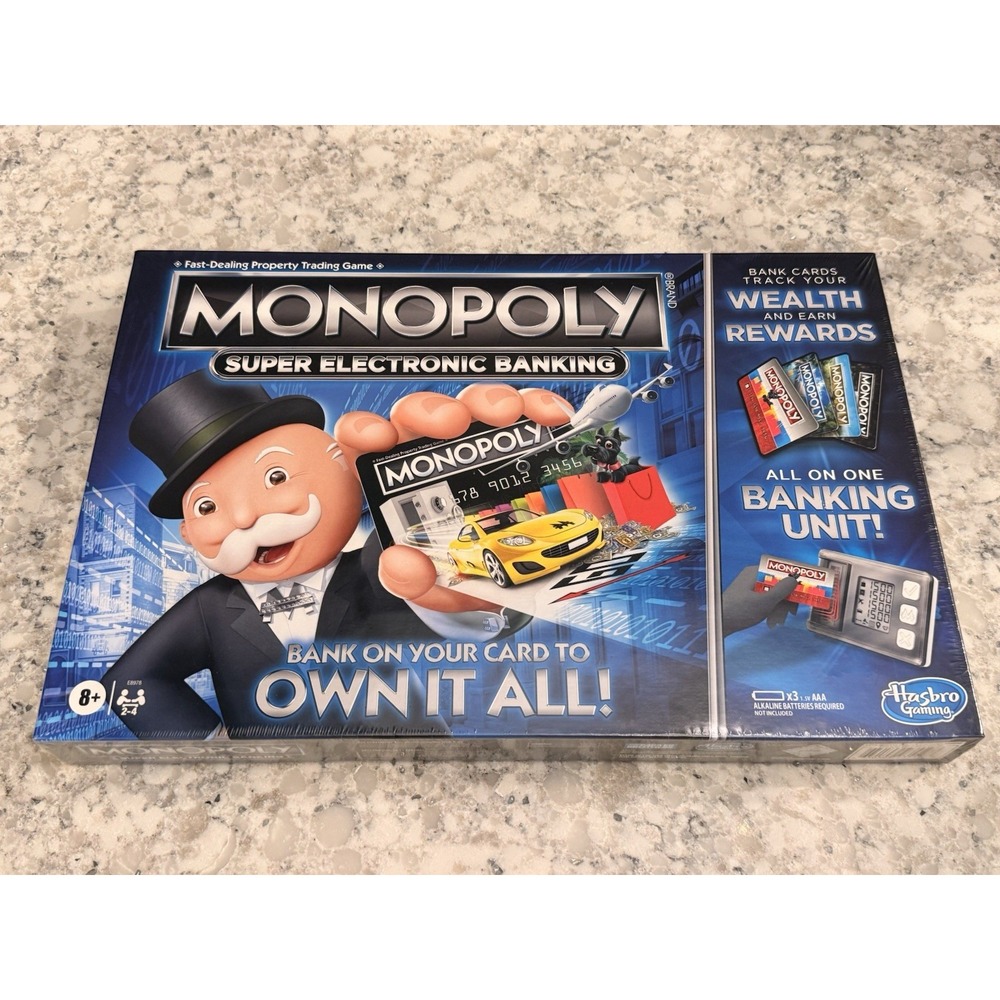 Monopoly Super Electronic Banking Family Board Game by Hasbro Gaming *NEW!*